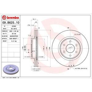 09.B625.10
BREMBO
Tarcza hamulcowa
