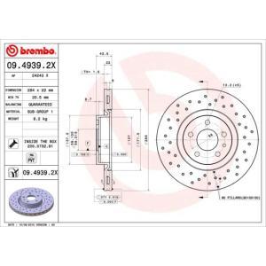 09.4939.2X
BREMBO
Tarcza hamulcowa
