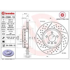 09.C395.13
BREMBO
Tarcza hamulcowa
