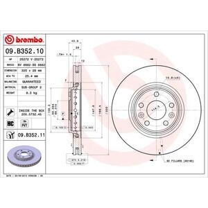 09.B352.11
BREMBO
Tarcza hamulcowa
