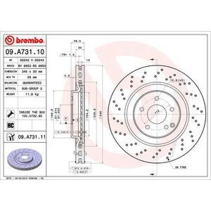 09.A731.11
BREMBO
Tarcza hamulcowa
