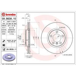 09.B638.11
BREMBO
Tarcza hamulcowa
