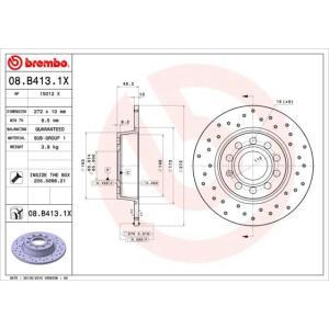 08.B413.1X
BREMBO
Tarcza hamulcowa
