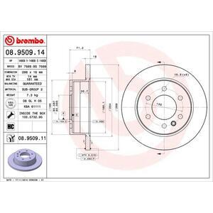 08.9509.11
BREMBO
Tarcza hamulcowa
