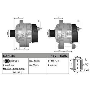 DAN934
DENSO
Alternator
