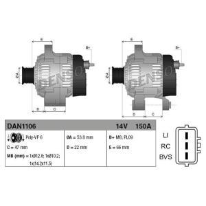 DAN1106
DENSO
Alternator
