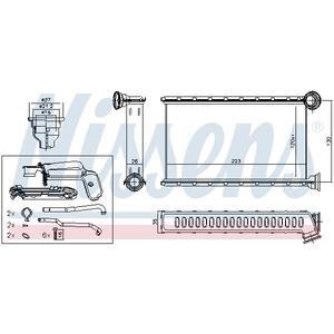 71165
NISSENS
Wymiennik ciepła, ogrzewanie wnętrza, nagrzewnica
