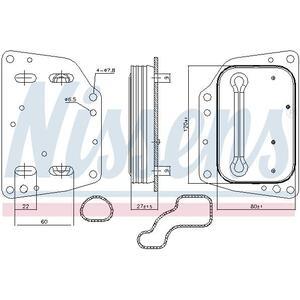 90882
NISSENS
Chłodnica oleju, olej silnikowy
