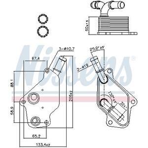 90965
NISSENS
Chłodnica oleju, olej silnikowy
