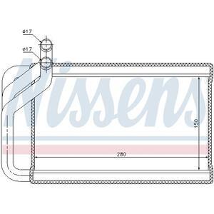 77532
NISSENS
Wymiennik ciepła, ogrzewanie wnętrza, nagrzewnica
