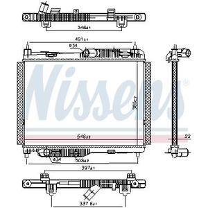 606662
NISSENS
Chłodnica, układ chłodzenia silnika
