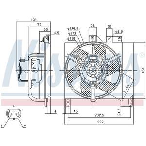 85765
NISSENS
Wentylator chłodnicy, chłodzenie silnika
