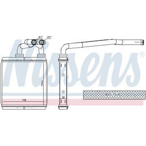 73675
NISSENS
Wymiennik ciepła, ogrzewanie wnętrza, nagrzewnica
