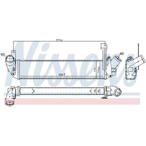 96198
NISSENS
Chłodnica powietrza doładowującego, intercooler
