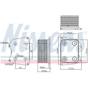 90824
NISSENS
Chłodnica oleju, olej silnikowy
