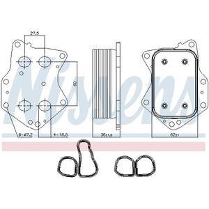 90873
NISSENS
Chłodnica oleju, olej silnikowy
