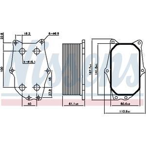 90987
NISSENS
Chłodnica oleju, olej silnikowy
