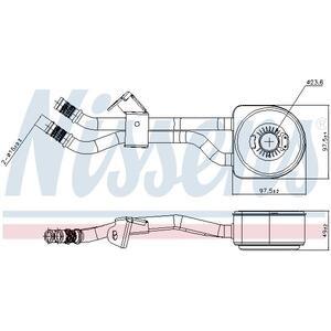 91105
NISSENS
Chłodnica oleju, olej silnikowy
