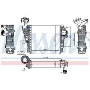 961435
NISSENS
Chłodnica powietrza doładowującego, intercooler
