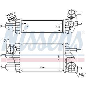 961433
NISSENS
Chłodnica powietrza doładowującego, intercooler
