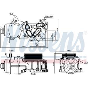 91124
NISSENS
Chłodnica oleju, olej silnikowy

