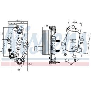 90982
NISSENS
Chłodnica oleju, olej silnikowy
