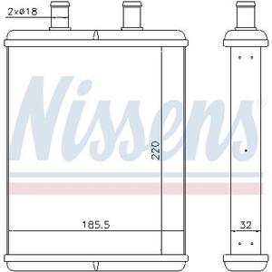 71817
NISSENS
Wymiennik ciepła, ogrzewanie wnętrza, nagrzewnica
