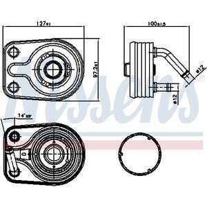 91163
NISSENS
Chłodnica oleju, olej silnikowy
