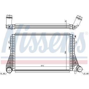 96493
NISSENS
Chłodnica powietrza doładowującego, intercooler
