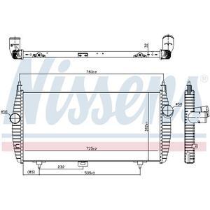 96617
NISSENS
Chłodnica powietrza doładowującego, intercooler
