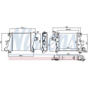 96407
NISSENS
Chłodnica powietrza doładowującego, intercooler
