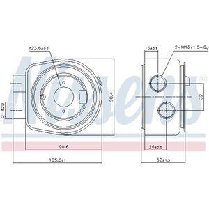 90986
NISSENS
Chłodnica oleju, olej silnikowy
