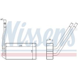 73000
NISSENS
Wymiennik ciepła, ogrzewanie wnętrza, nagrzewnica
