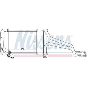 77652
NISSENS
Wymiennik ciepła, ogrzewanie wnętrza, nagrzewnica
