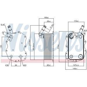 90917
NISSENS
Chłodnica oleju, olej silnikowy
