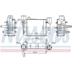 96709
NISSENS
Chłodnica powietrza doładowującego, intercooler
