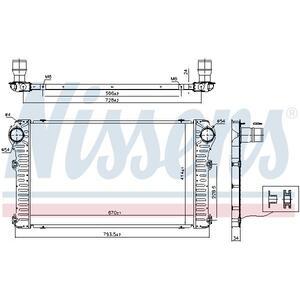 96347
NISSENS
Chłodnica powietrza doładowującego, intercooler
