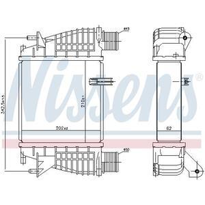 96645
NISSENS
Chłodnica powietrza doładowującego, intercooler
