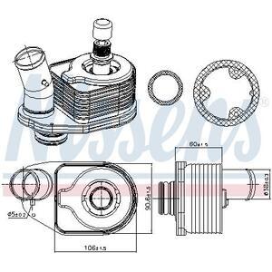 91101
NISSENS
Chłodnica oleju, olej silnikowy
