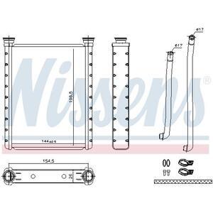 707172
NISSENS
Wymiennik ciepła, ogrzewanie wnętrza, nagrzewnica
