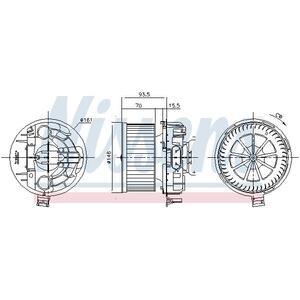 87383
NISSENS
Wentylator wewnętrzny
