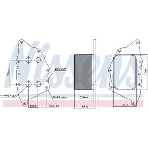 90962
NISSENS
Chłodnica oleju, olej silnikowy
