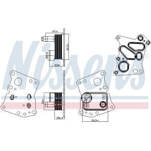 90943
NISSENS
Chłodnica oleju, olej silnikowy

