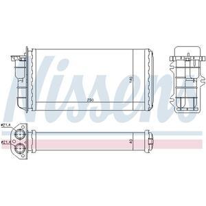 71441
NISSENS
Wymiennik ciepła, ogrzewanie wnętrza, nagrzewnica
