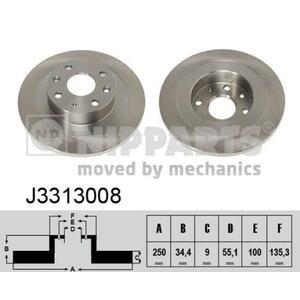 J3313008
NIPPARTS
Tarcza hamulcowa
