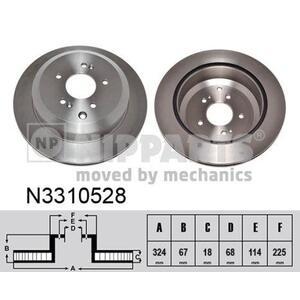 N3310528
NIPPARTS
Tarcza hamulcowa
