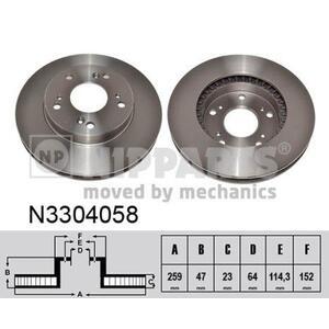 N3304058
NIPPARTS
Tarcza hamulcowa
