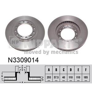 N3309014
NIPPARTS
Tarcza hamulcowa
