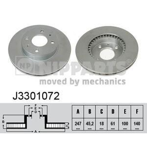 J3301072
NIPPARTS
Tarcza hamulcowa
