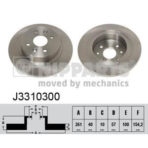 J3310300
NIPPARTS
Tarcza hamulcowa
